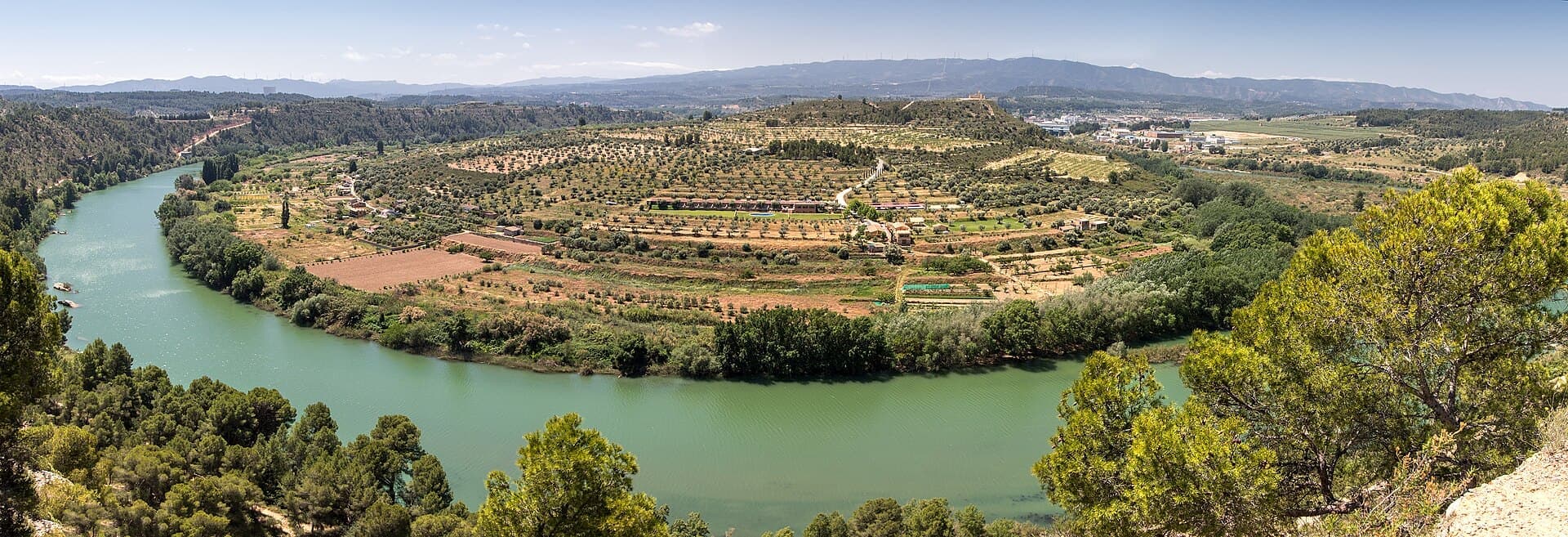El meandre de l'Ebre a Flix, on viu